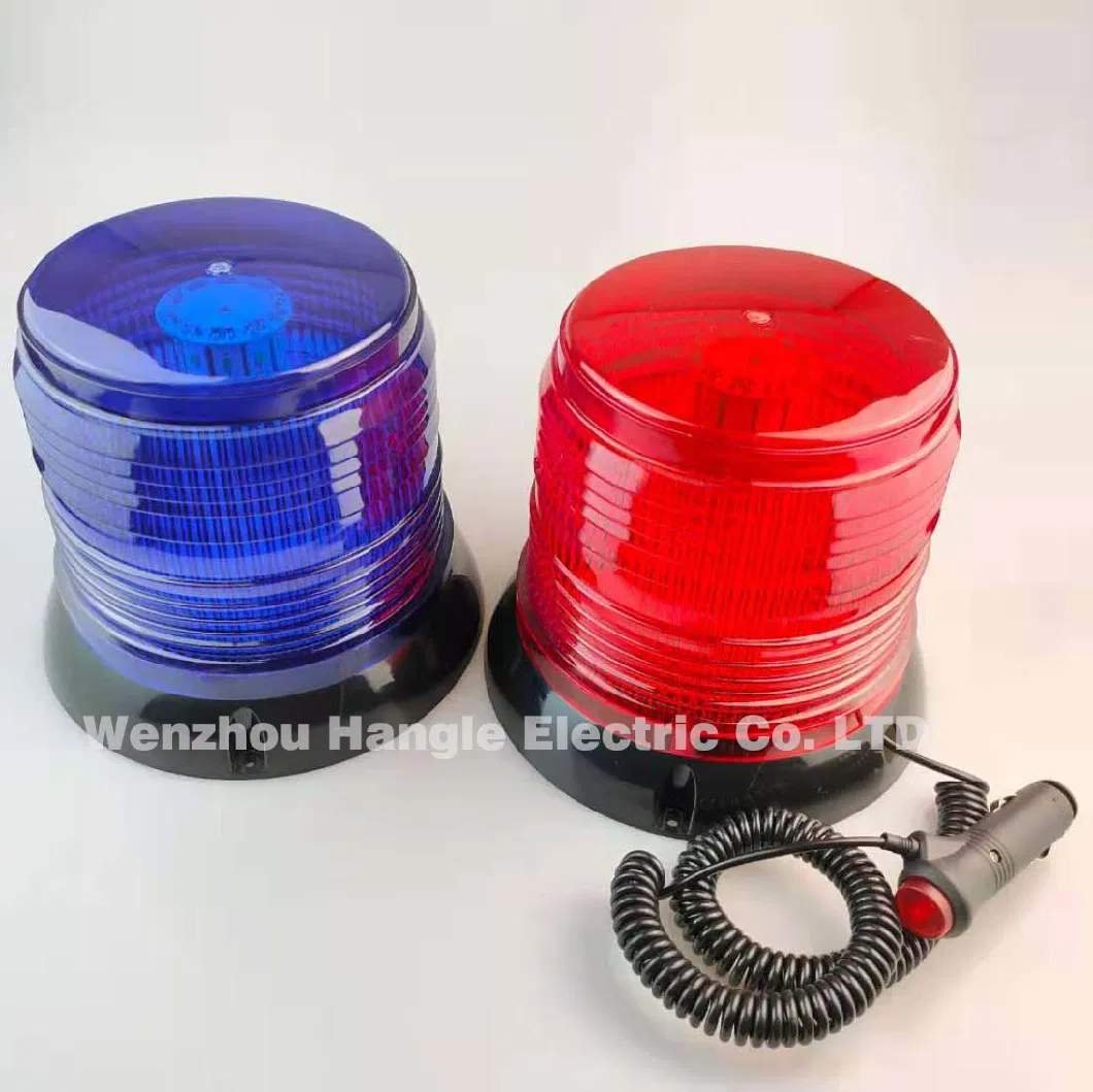 Ltd6166 12V Police Blue LED Ambulance Magnet Rotating Beacon Flashing Strobe Warning Light