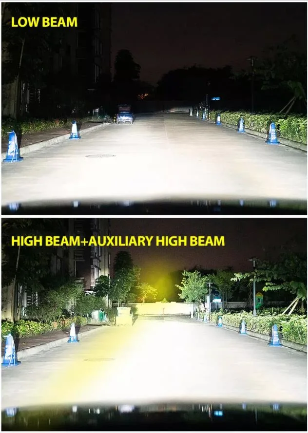 Hi &amp; Low Beam Laser Auto Bi Lens LED Projector Headlight