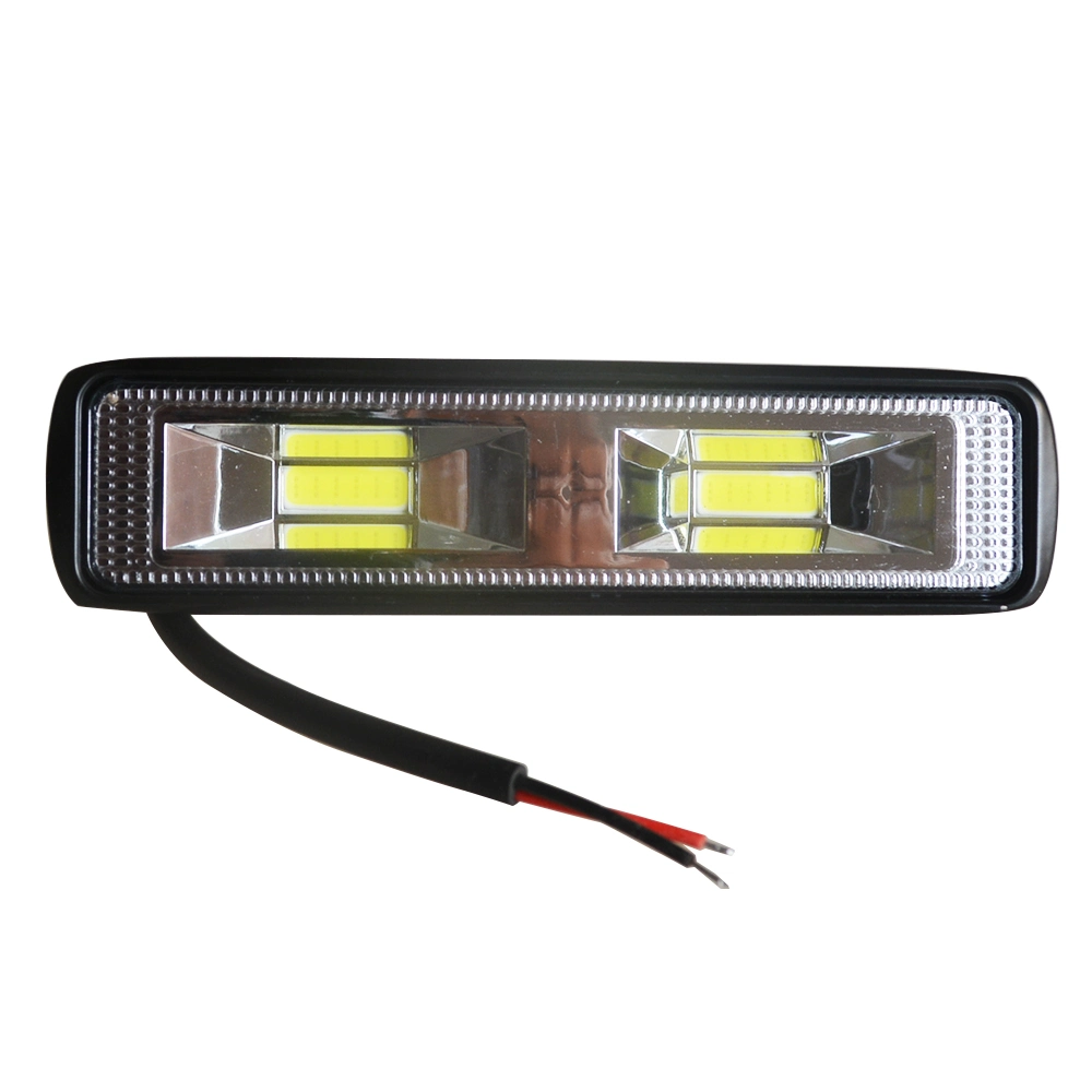 Automobile Headlights Boat Tractor 12V 24V 48W 6inch COB Flood Spot LED Work Light Bar LED Driving Fog Lamp 4X4 Offroad LED Light Bar for Trucks Cars Motorcycle