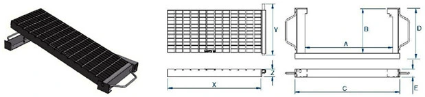Steel Grate and Frame /Storm Pits Cover / Cover Grate /Kerb Grate