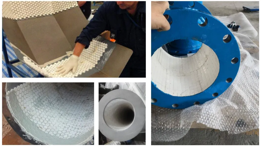 92% Alumina Ceramic Lining for Ball Mill Installed by Epoxy Glue Wear Resistant Lining