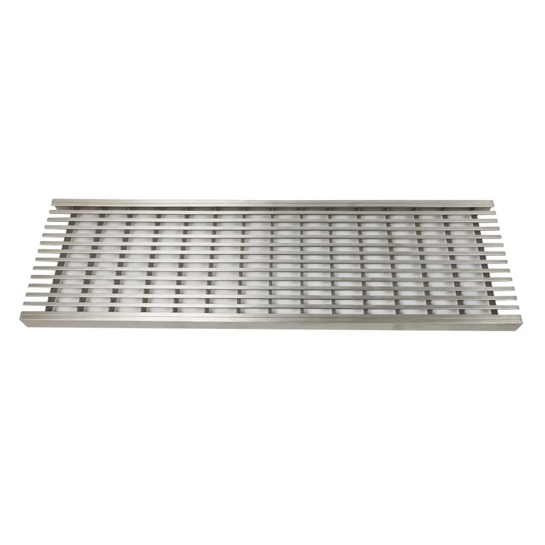 Customized stainless steel scupper shower drain grate stainless steel bathroom channel drains/ pool drain cover/floor drain cover plate(experienced manufactory)