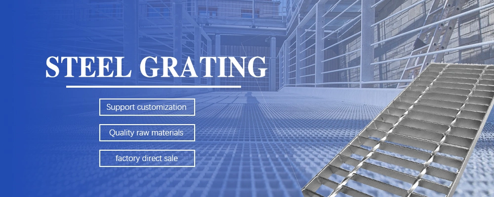 High Quality 30X3 Galvanized Steel Grating Weight Grid Plate Steel Grate Stair