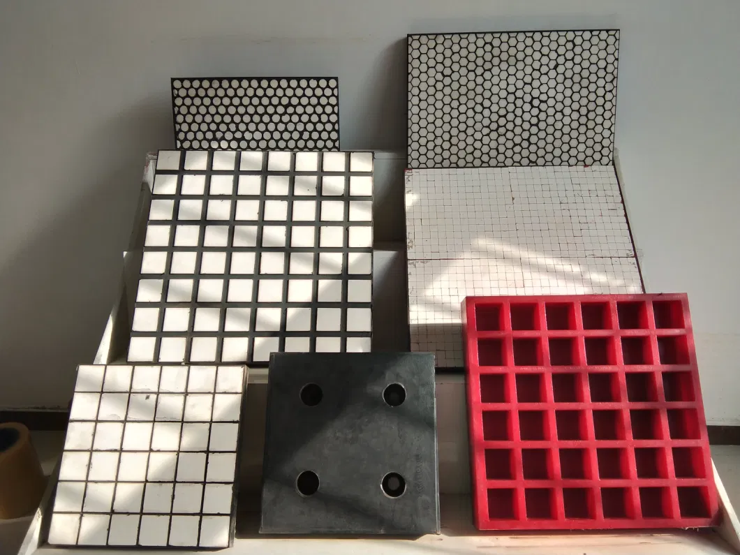 Cement Ball Mill Rubber Liner Plate Ceramic Mat Composite Bin Liners Hopper Rubber Lining
