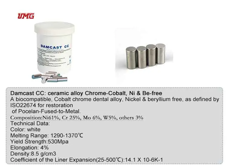 Dental Lab Dentaurum Remanium Nicr Nickel Chromium Metal Alloy Porcelain Alloy