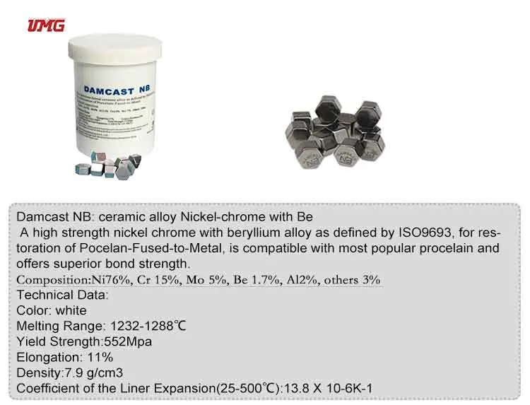 Dental Lab Dentaurum Remanium Nicr Nickel Chromium Metal Alloy Porcelain Alloy