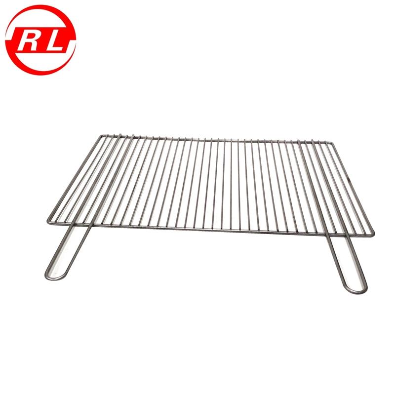 Customized Stainless Steel Cooking BBQ Grill Net Grate with Handle