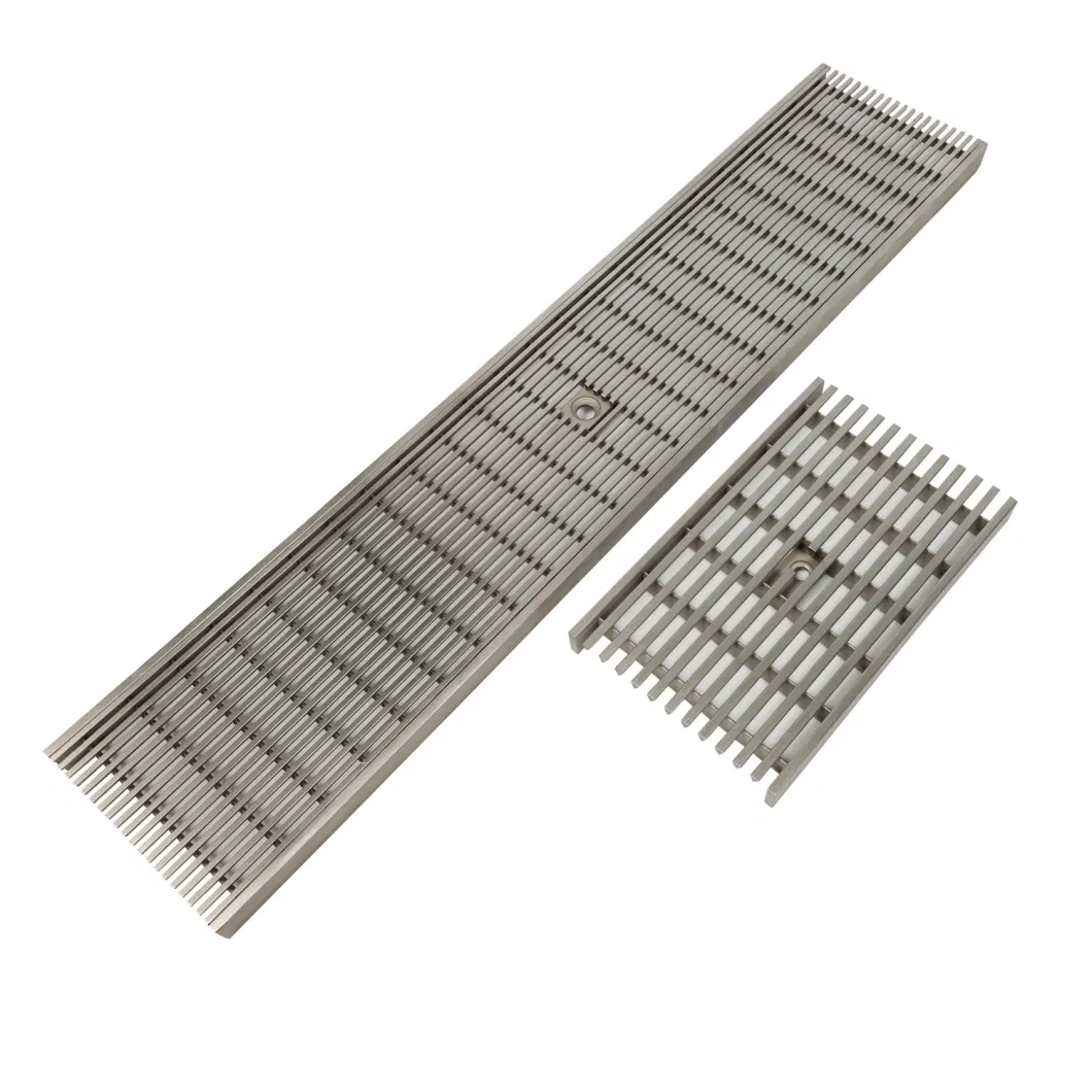 Customized stainless steel scupper shower drain grate stainless steel bathroom channel drains/ pool drain cover/floor drain cover plate(experienced manufactory)