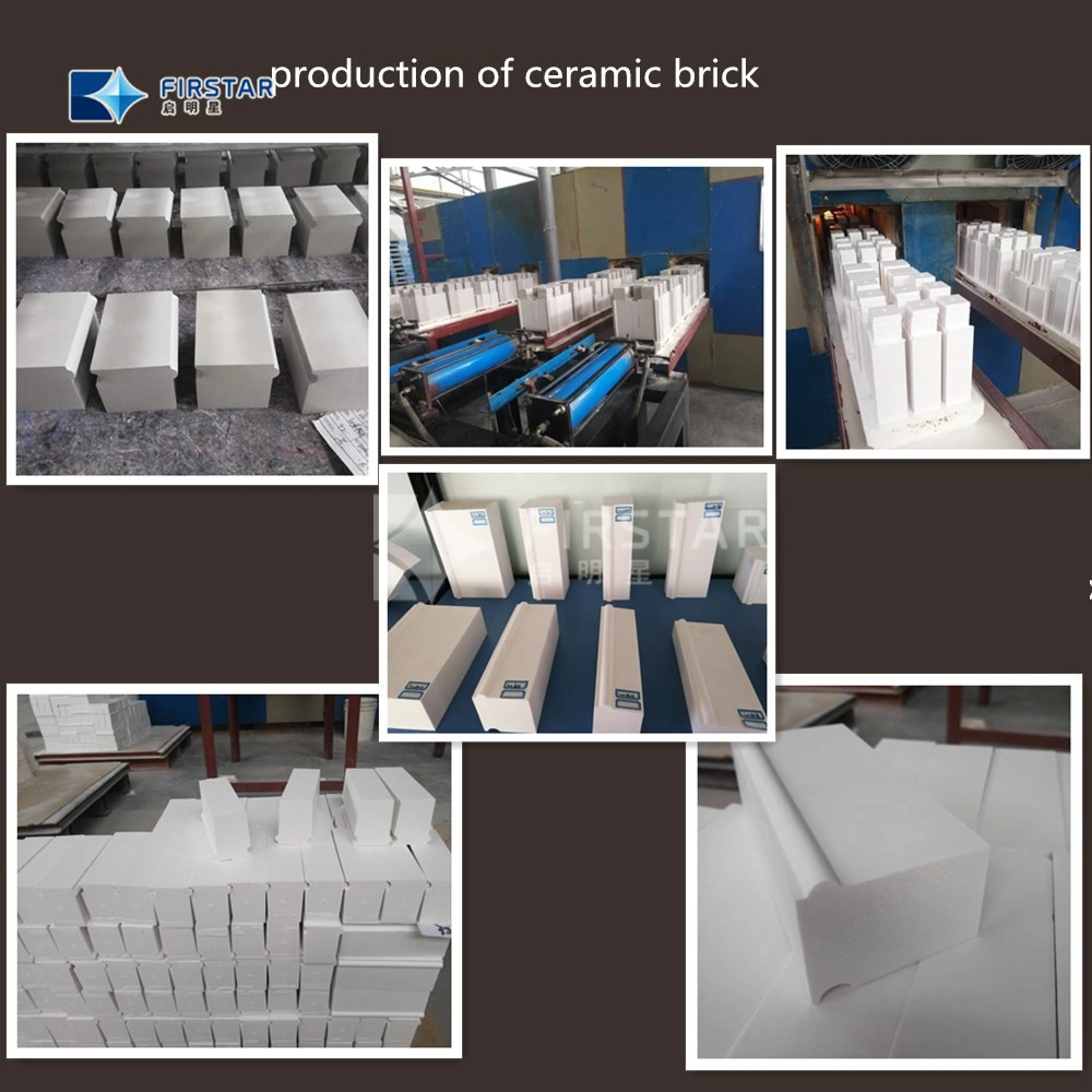 White Color Wear Resistant Ceramic Brick 92% Alumina Ceramic Ball Mill Lining with Thickness 40~90mm