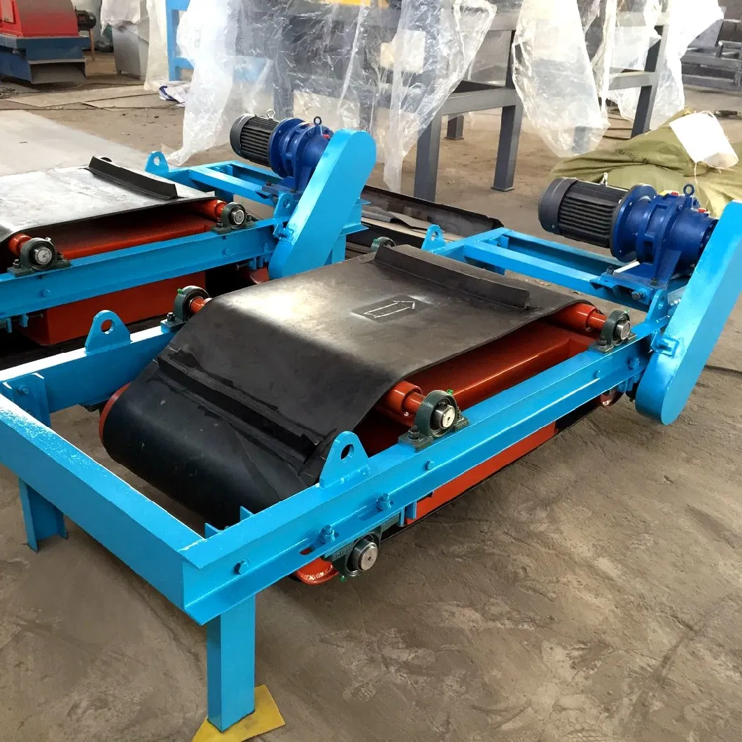 Suspended Overband Conveyor Belt Dry Magnetic Separator for Sale, Construction &amp; Demolition Waste Iron Removal