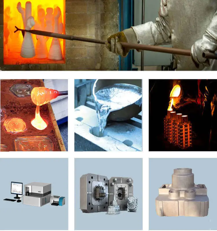 Densen Customized Polishing Casting Lost Wax Casting Foundry for Meat Grinder