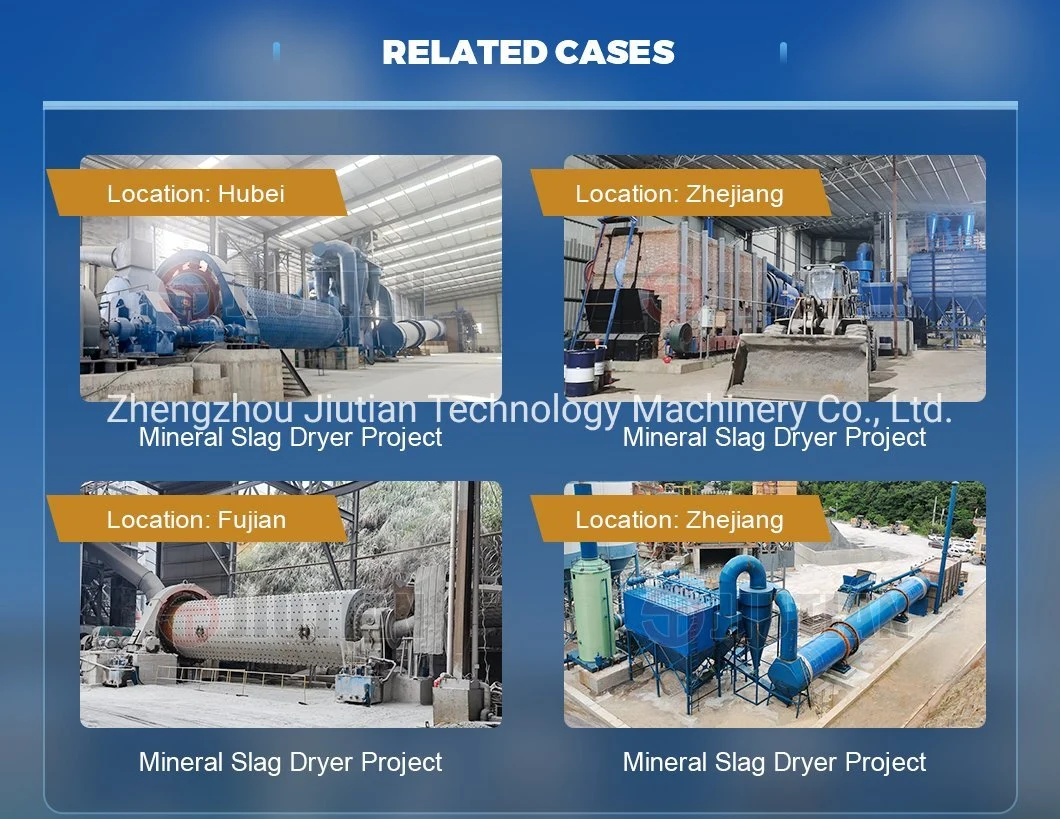 High Efficiency Iron Ore Rotary Dryer Mineral Slag Drying Machine