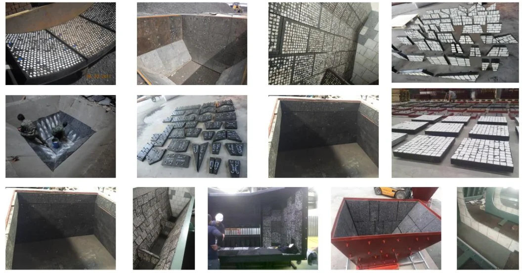 Ceramic Rubber Liner with Steel Backing for Mining Industry