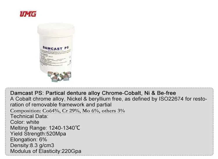 Dental Laboratory Materials Dental Nickel-Chrome with Beryllium-Free Alloy Np