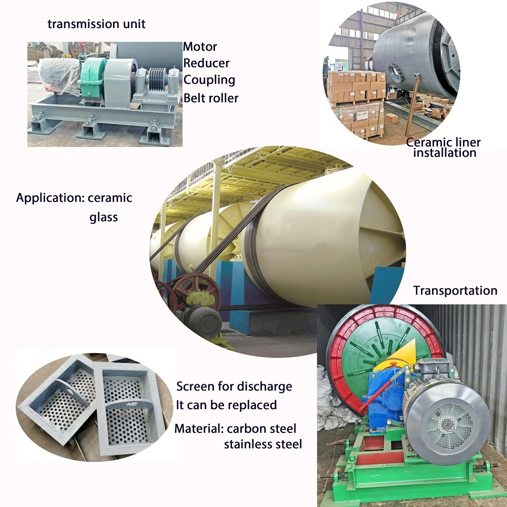 Wet Type Ceramic Ball Mill Ceramic Lining