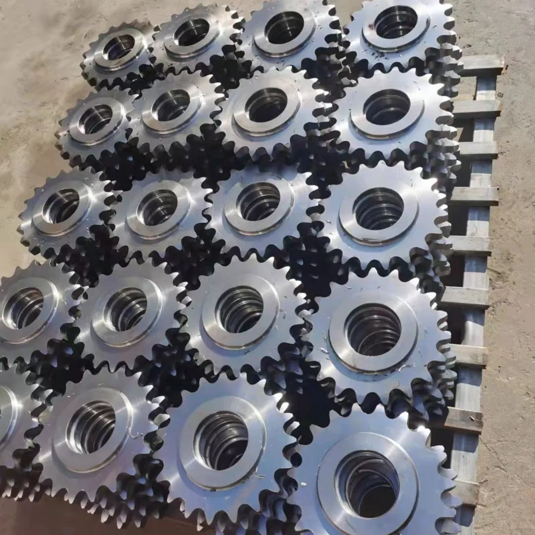 China Industrial Transmission Gear Reducer Conveyor Parts High-Intensity and High Wear Resistance Roller Chain ANSI DIN ISO JIS Standard Hub Sprockets