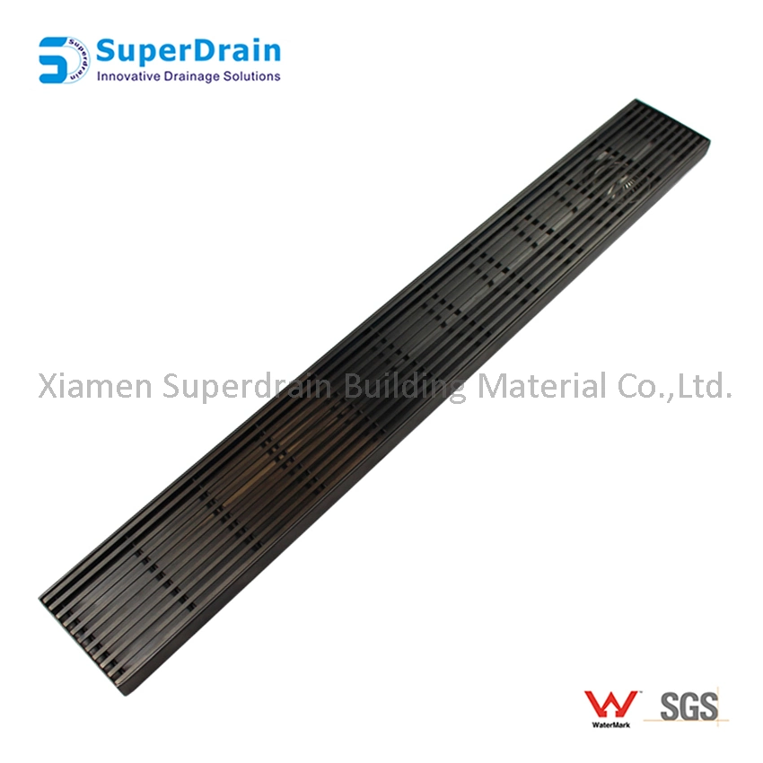 Sdrain Black Stainless Steel Drainage Grate for Wet Room