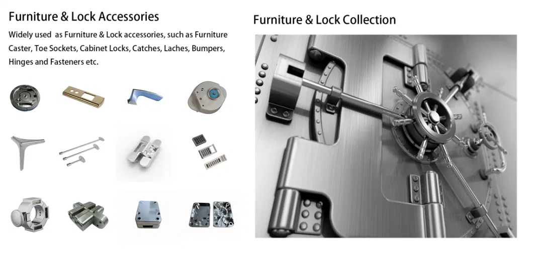 Xiamen OEM Diecast Zinc / Zamak Accessories for Furniture Parts