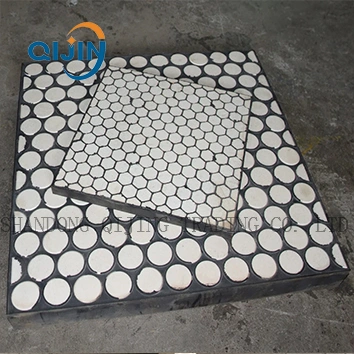 Mild Steel Rubber Alumina Ceramic Compound Liner (300 X 300 mm)