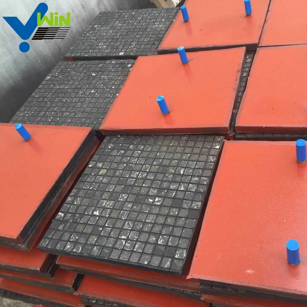 Ceramic Rubber Liner with Steel Backing for Mining Industry