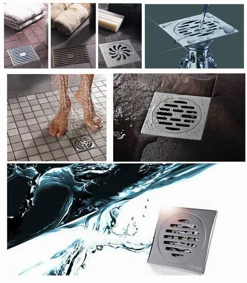 Fast Flowing 304 Stainless Steel Shower Floor Drain Grates