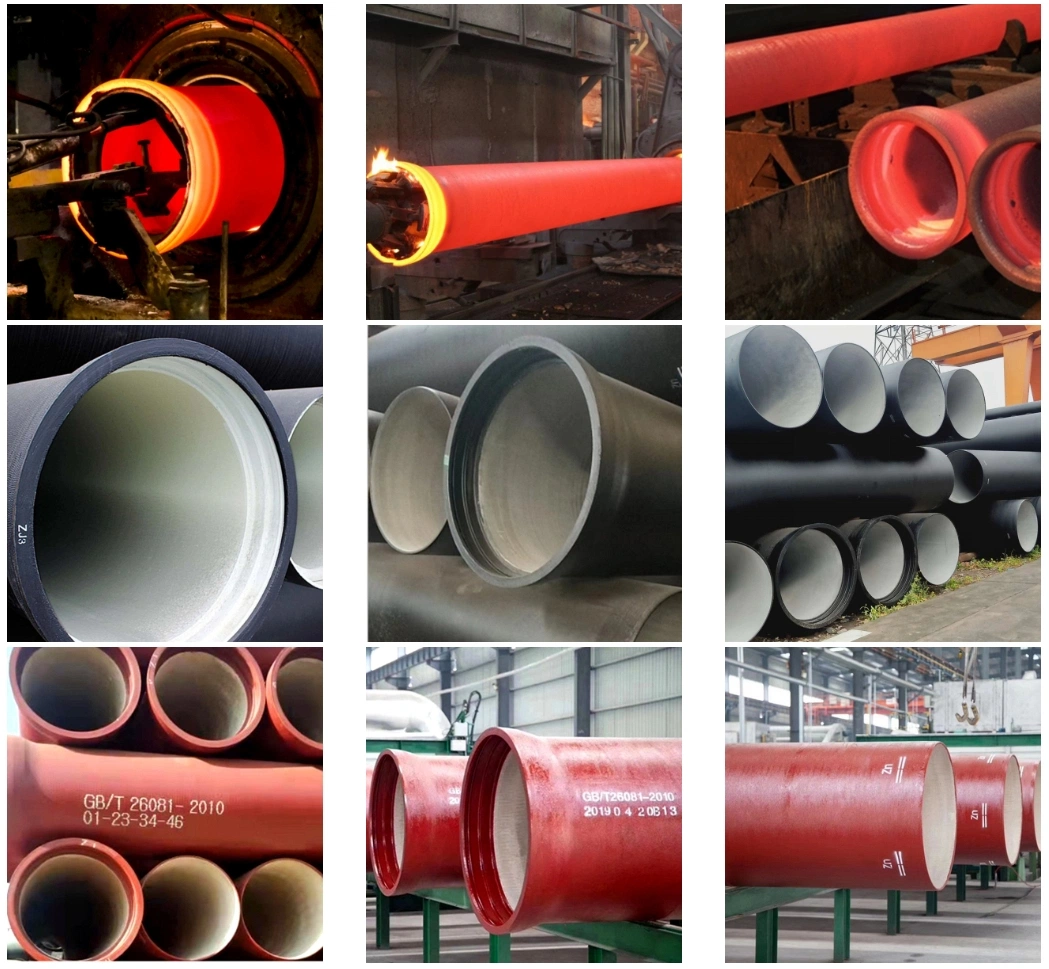 Foundry Supply China Manufacturers Class K7 Ductile Cast Iron K9 Pipe 200mm