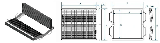 Steel Grate and Frame /Storm Pits Cover / Cover Grate /Kerb Grate