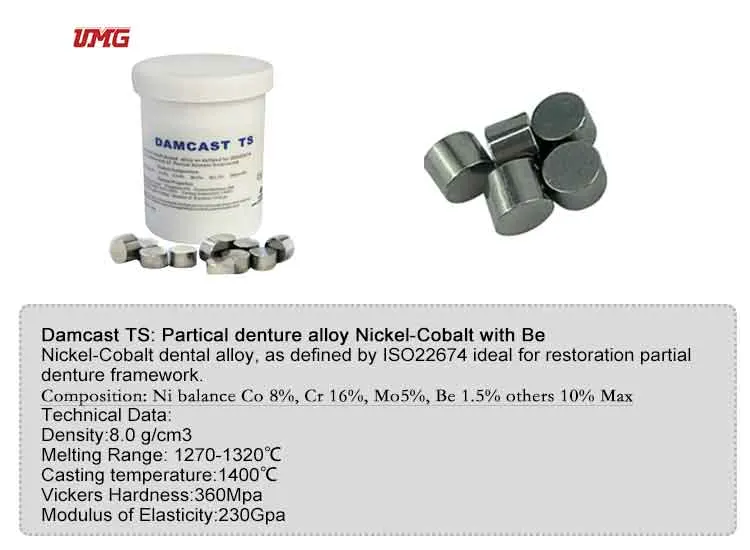 Dental Laboratory Materials Dental Nickel-Chrome with Beryllium-Free Alloy Np