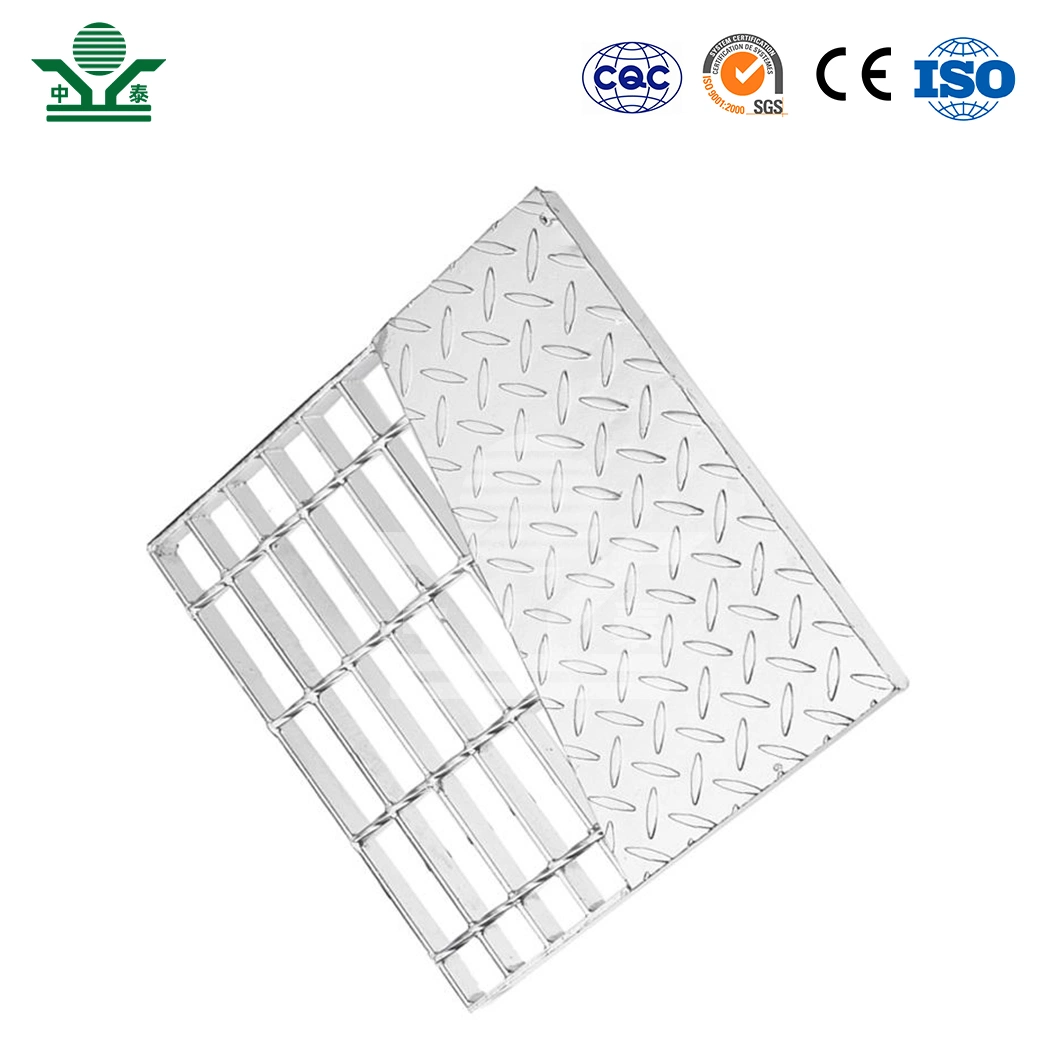 Zhongtai Cast Iron Floor Drain Grate China Manufacturing Decor Grates 1 Inch X 1/8 Inch Serrated Steel Grates with Twisted Bars