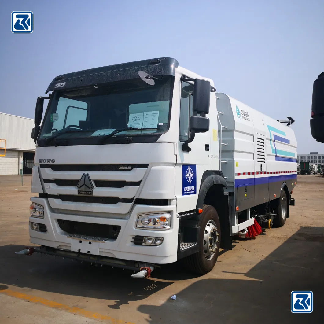 China Brand HOWO 6X4 Road Street Sweeping Sweeper Vehicle Motor Truck