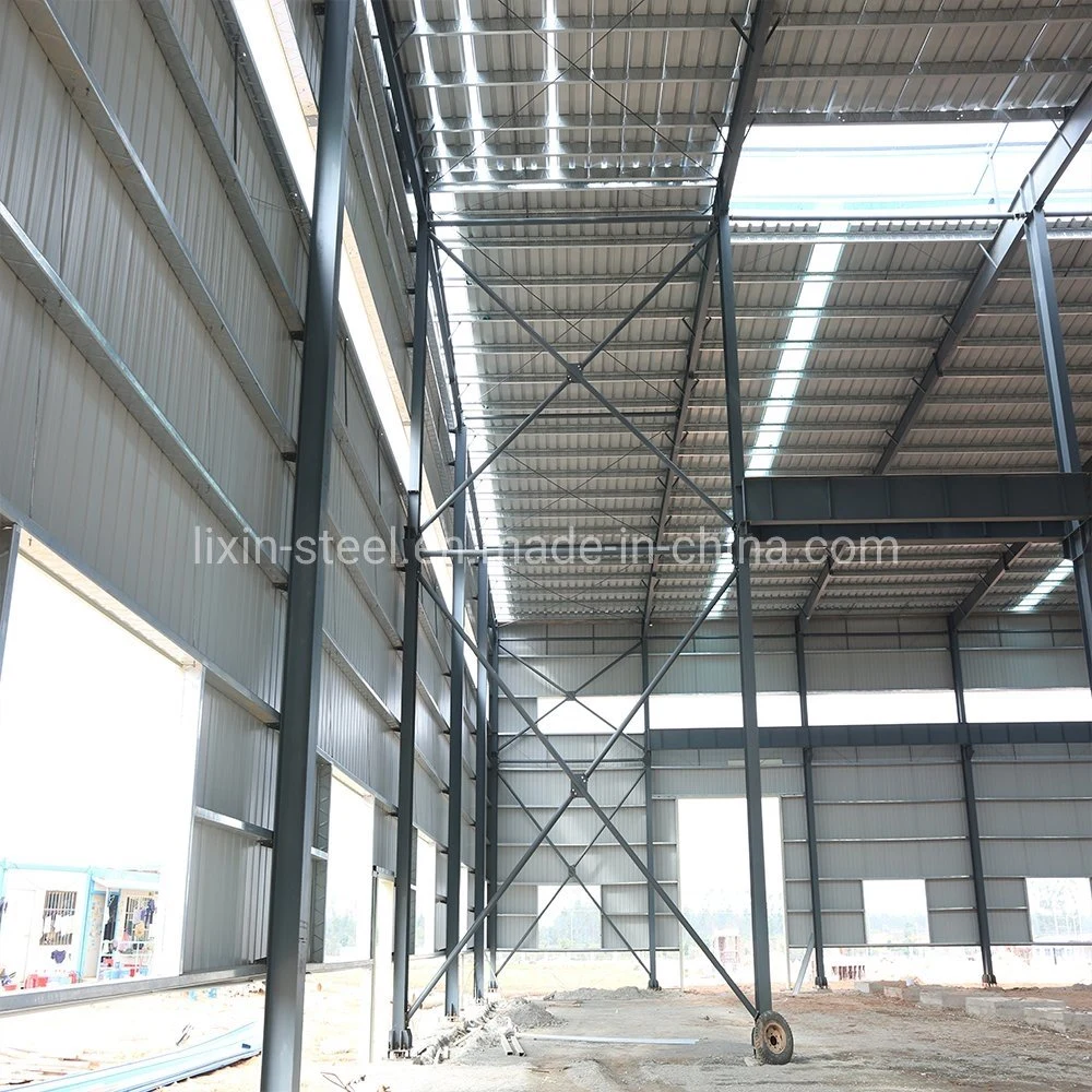 Two Floor Steel Workshop Industrial Steel Platform Prefabricated Building Mezzanine