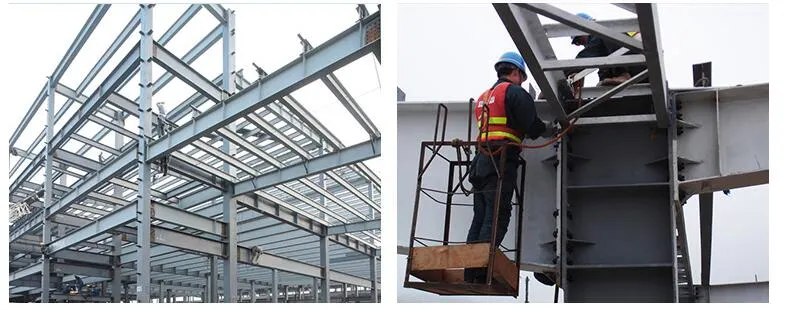 Q23b/Q345b Steel Frame Structure Construction for Steel Building