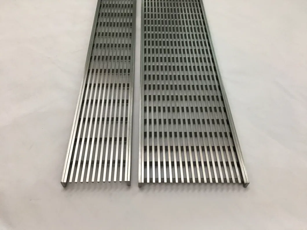 Customized stainless steel scupper shower drain grate stainless steel bathroom channel drains/ pool drain cover/floor drain cover plate(experienced manufactory)