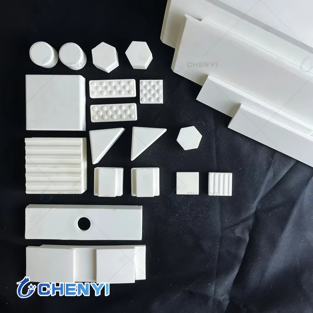 Zibo Chenyi 92% Alumina Ceramic Bricks Standard Parts for Ball Mill
