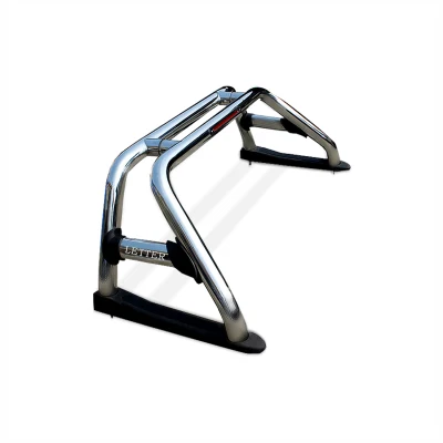 Venta directa de fábrica de acero inoxidable de 3 pulgadas Chrome barra antivuelco para camionetas Hilux