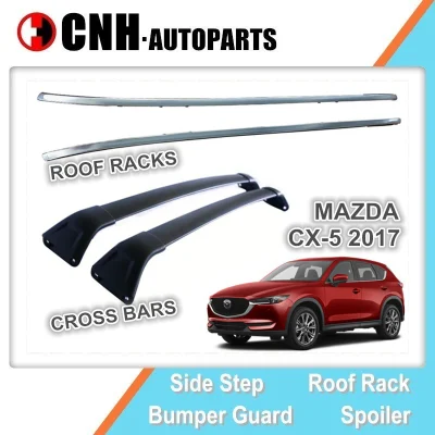 Barras de techo y barras transversales de aluminio para Mazda Cx-5 2017-2020 Cx5.