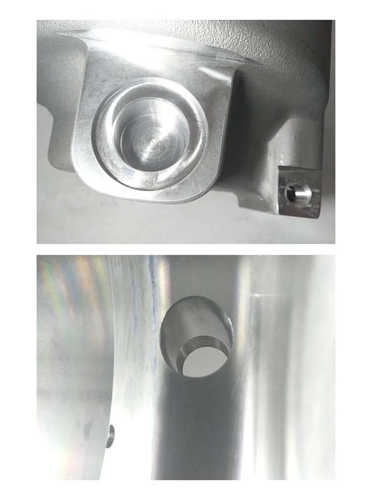 Densen Customized A356 Aluminum Alloy Casting Gravity Casting Automatic Cylinder Block for High-Speed Rail Accessories