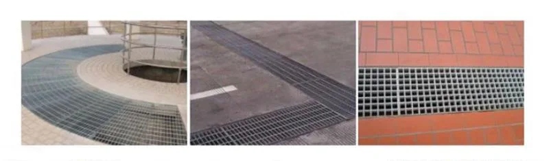 Outdoor Steel Floor Frame Lattice Trench Drain Steel Grating Cover