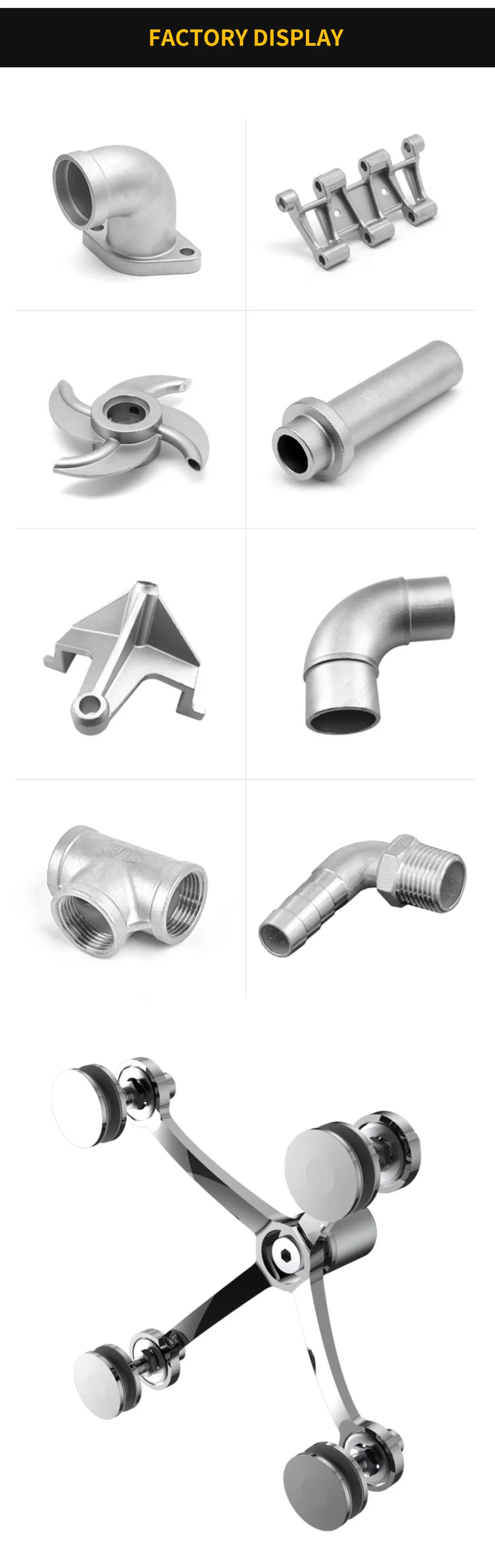 OEM Precision Casting 304 316 Stainless Steel Carbon Steel Investment Casting Lost Wax Casting