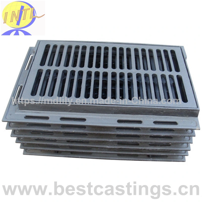 OEM Heavy Duty Cast Iron Drain Grating Tax Round and Square Manhole Cover Drainage Grating Used in Highway Construction