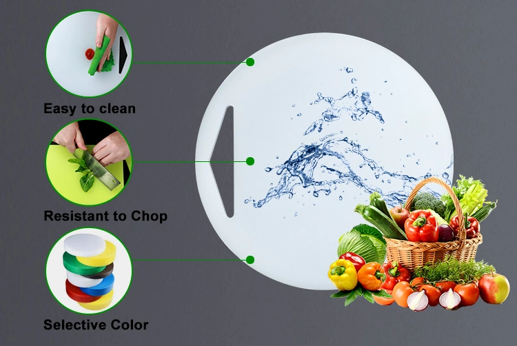 Safety HDPE Vegetable Cutting Board Durable Chopping Block
