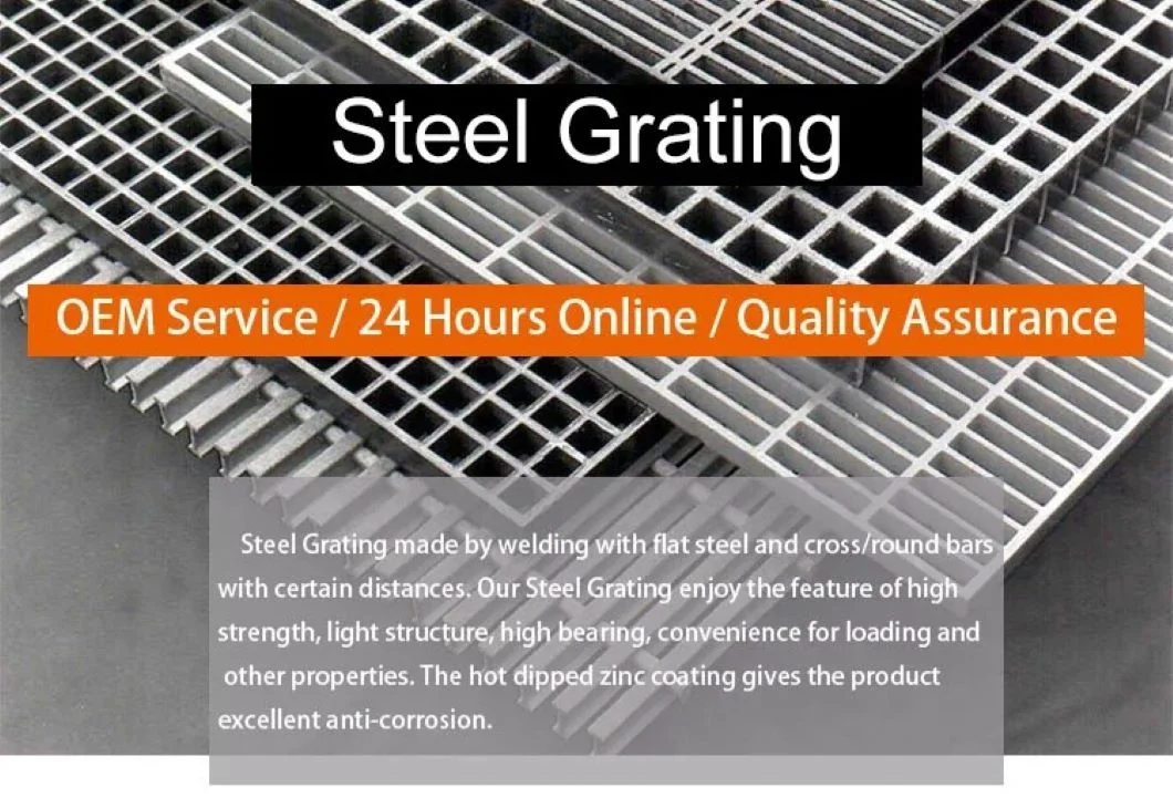 Hot Sale Building Material Hot Dipped Galvanized Steel Grating /Hot DIP Heavy Duty Galvanized Iron Bar Galvanized Steel Grating