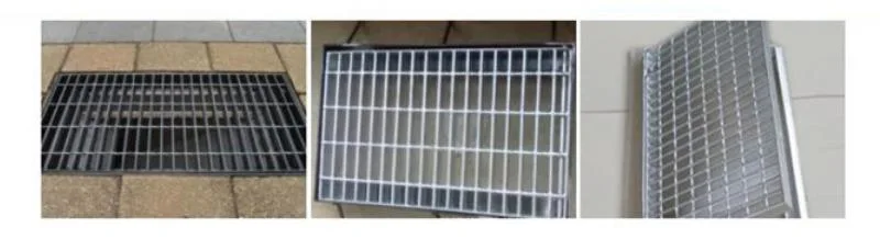 Outdoor Steel Floor Frame Lattice Trench Drain Steel Grating Cover