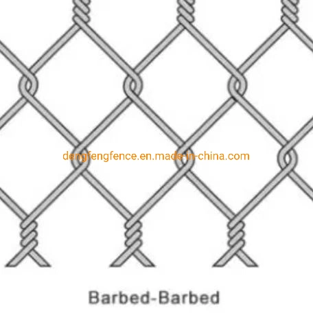 Outdoor PVC Coated Chain Link Fence Sports Ground Galvanized Diamond Fence