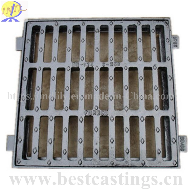 OEM Heavy Duty Cast Iron Drain Grating Tax Round and Square Manhole Cover Drainage Grating Used in Highway Construction