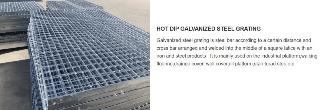 Scaffolding System Building Materials Galvanized Steel Grating Hot Dipped Plain Bar Grating Flat Bar Made in China