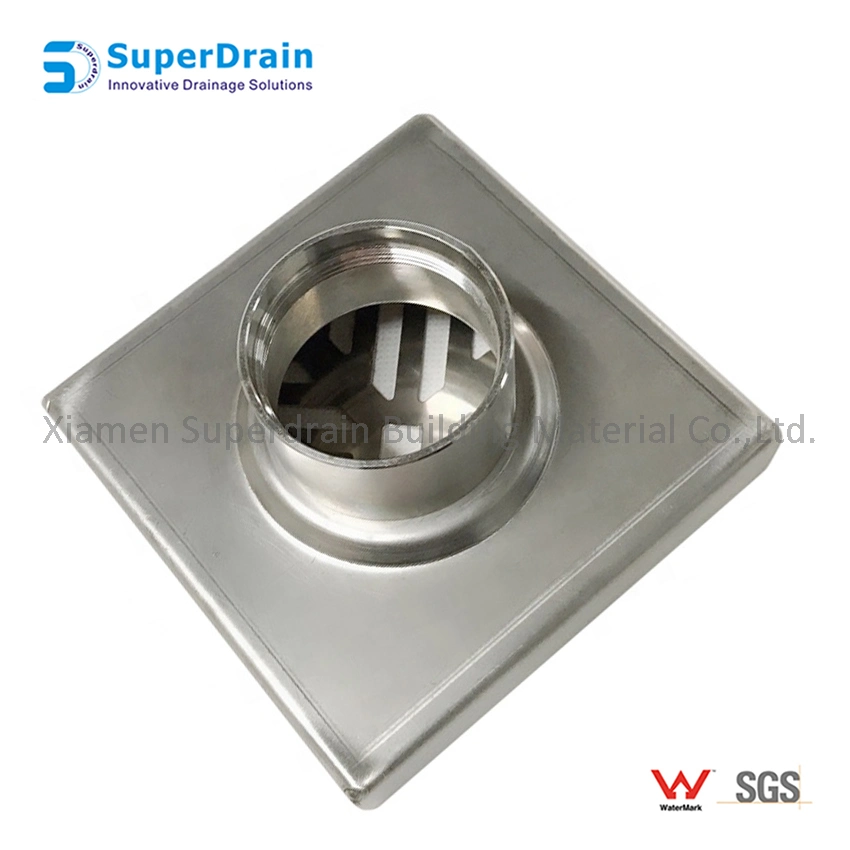 Square Brass Trap Floor Waste Grates Bathroom Shower Drain