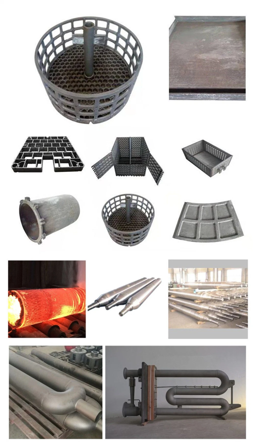 Industrial Furnace Spare Parts: Fixtures, Baskets, Slide Riders etc Made of Heat Resistant Steel Castings