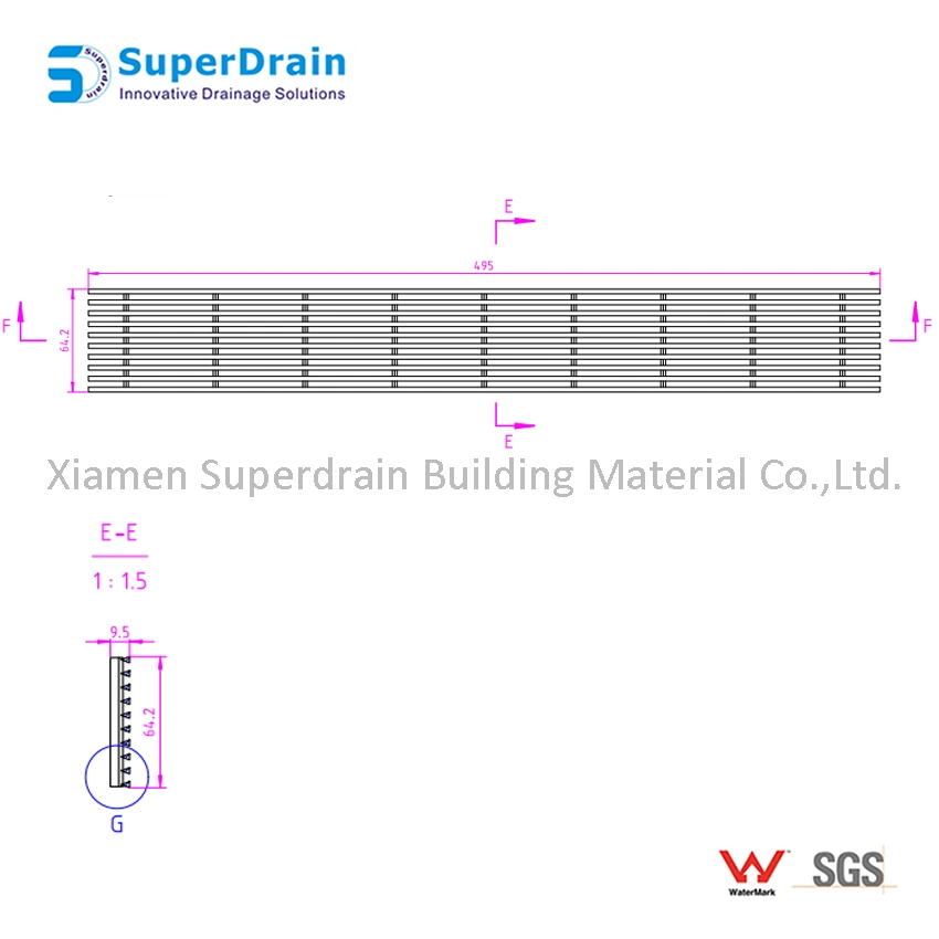 China Supplier Water Waste Steel Grating for Wet Room