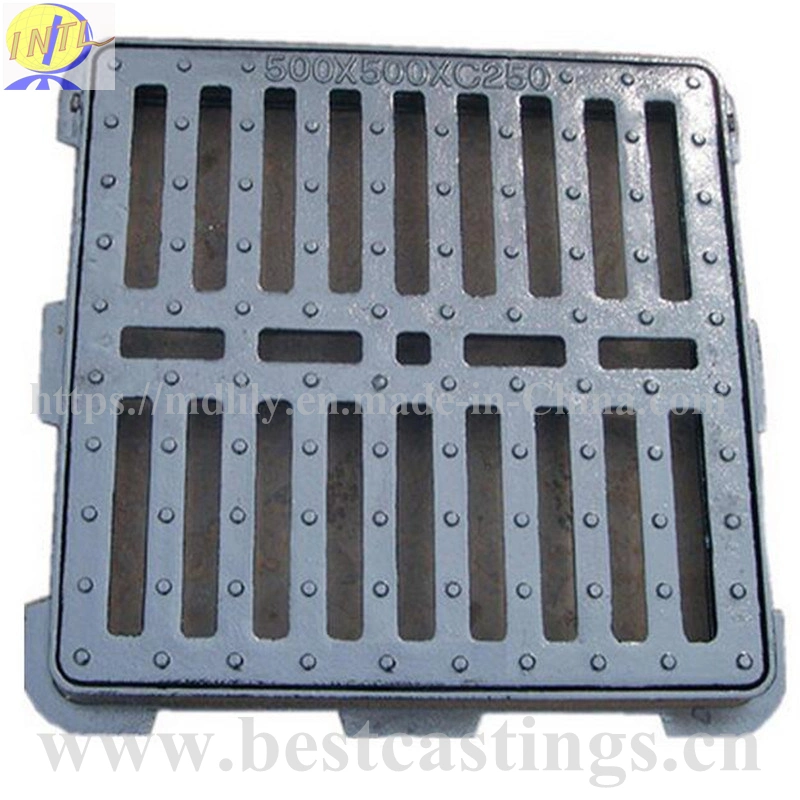 OEM Heavy Duty Cast Iron Drain Grating Tax Round and Square Manhole Cover Drainage Grating Used in Highway Construction